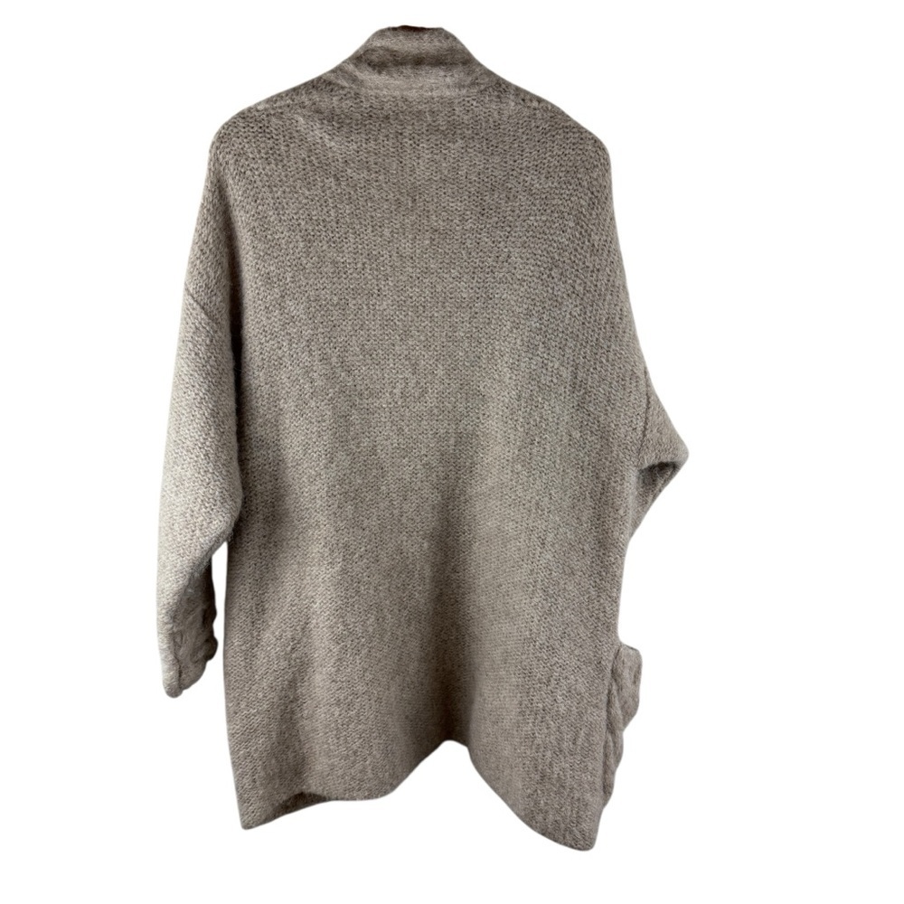 Forever Amano Hand Knit Alpaca Open Front Longline Cardigan S/M — image 3 of 7